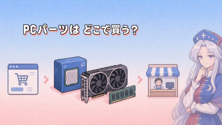 自作PCパーツはどこで買う？通販vs実店舗のメリット・デメリットと初心者向け購入戦略
